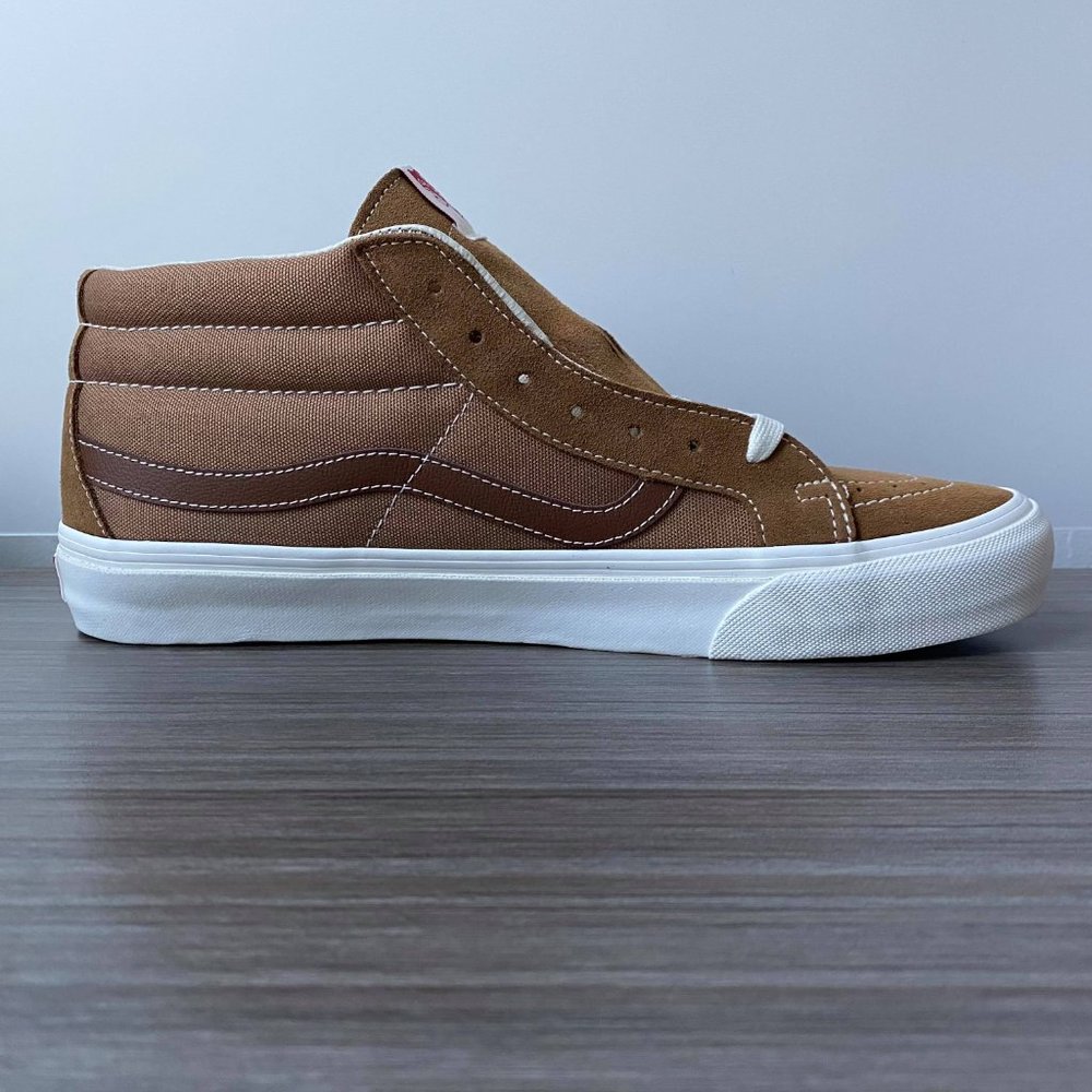 Vans Vault Og SK8 LX Mid Skate Shoes Men's  Tobacco Brown - Picture 7 of 14